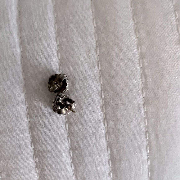 David Yurman Onyx Diamond Earrings - Picture 5 of 5